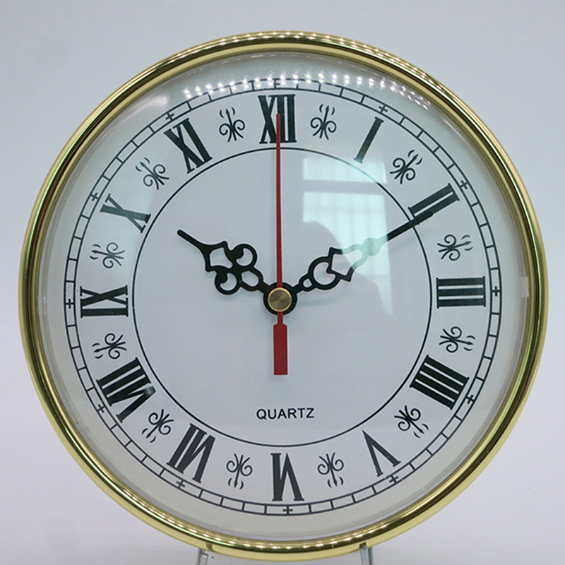 Diâmetro 160 mm relógio de parede dourado Romano